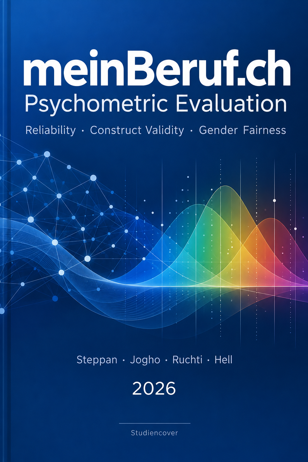 Gestaltetes Studiencover: meinBeruf.ch – Psychometric Evaluation