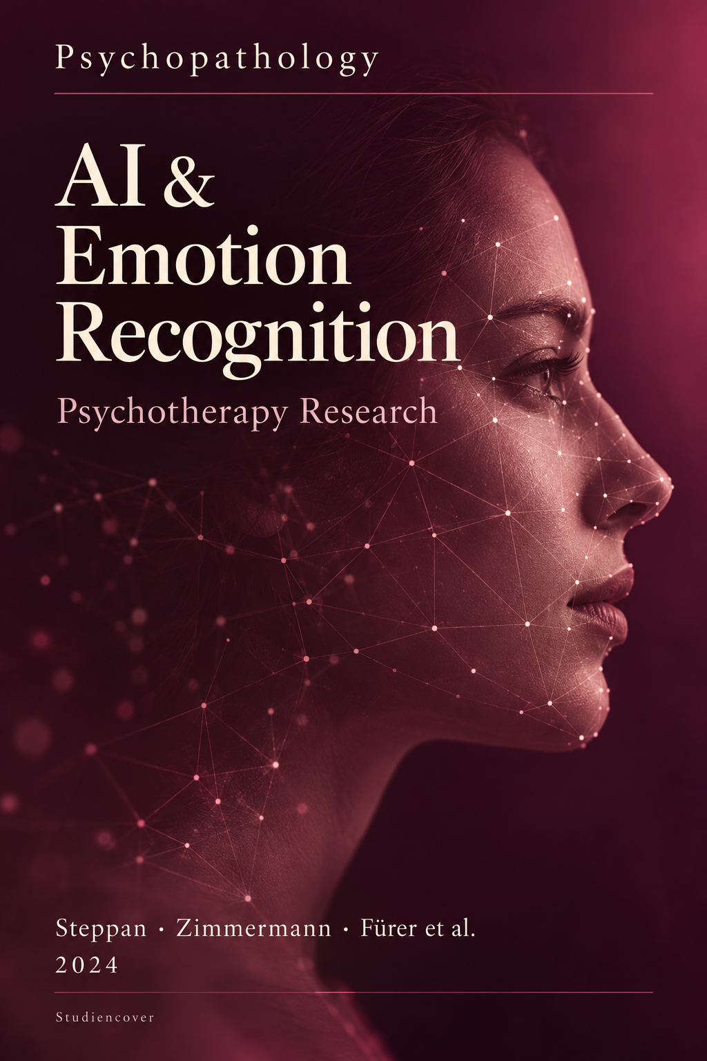 Gestaltetes Studiencover: Psychopathology – AI & Emotion Recognition